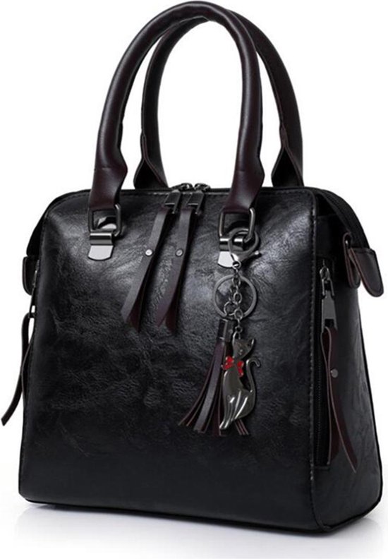 4 in 1 tassen set - Portemonnee - Crossbody bag - Handtas - Make-up tas -  Zwart | bol.com