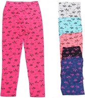 Legging meisjes legging kinderkleding blauw maat 116-128