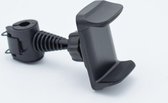 TS - Vespa Telefoonhouder Scooter Universeel voor Windscherm en Spiegel oa. voor Apple iPhone & Samsung / Piaggio Zip Kymco Sym Peugeot - Zwart