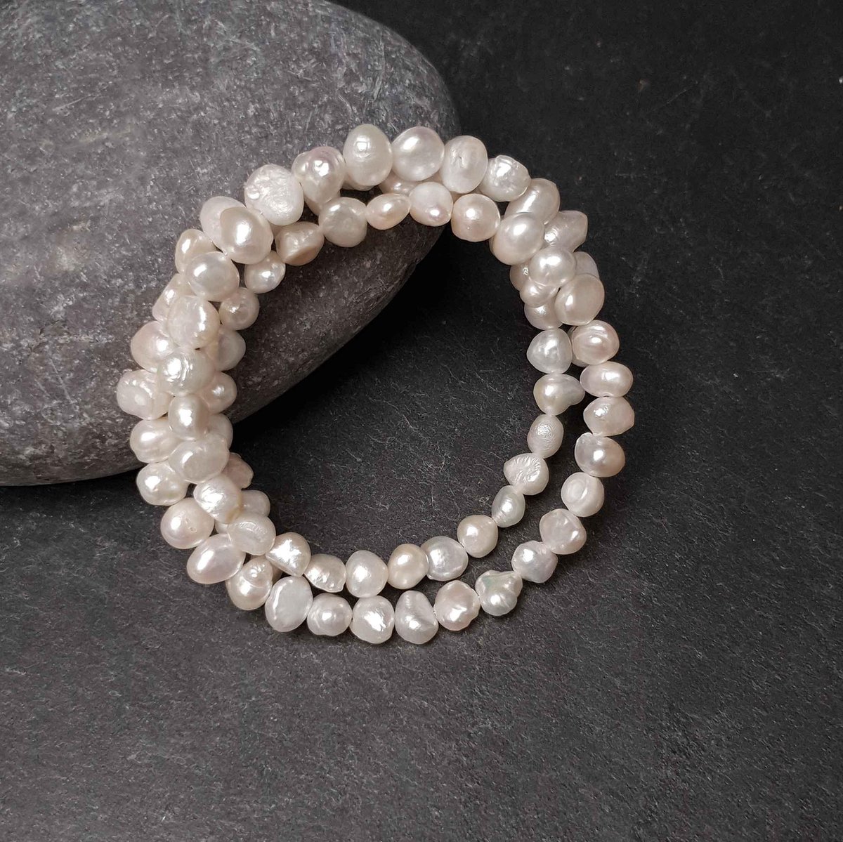 Bracelet perles d'eau douce Zen White | bol.com