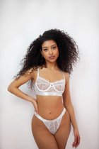 Gooddy Fashion Lingerie Setje Liv White - Maat L