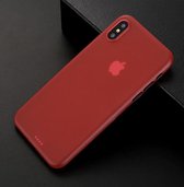 Ultra Dun Backcover Hoesje voor iPhone iPhone X/10/XS - Rood - iPhone X hoesje - iPhone XS hoesje - Dun iPhone