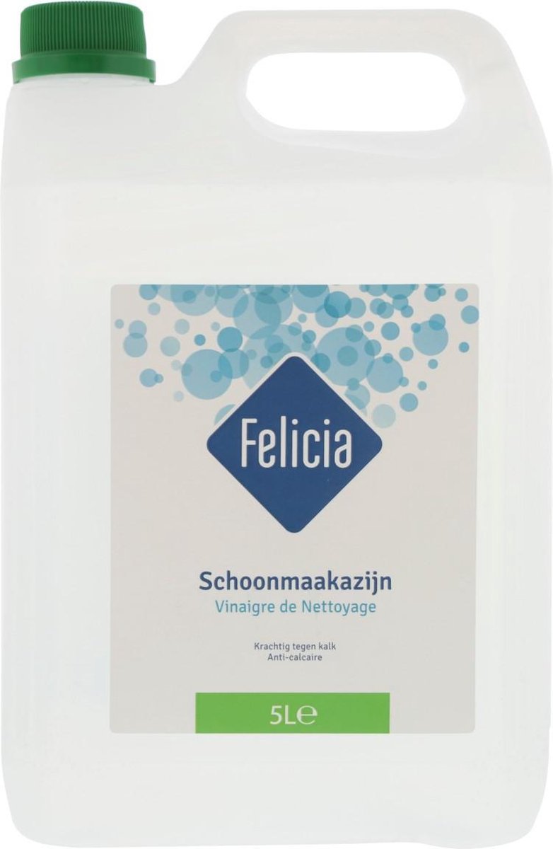 Felicia - Schoonmaakazijn - 5 Liter - Tuin - Azijn - Tuinieren - Schoonmaken - Grootverpakking