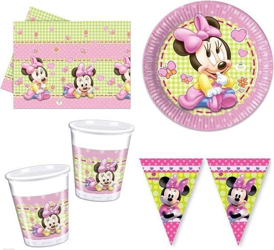 Minnie Mouse verjaardag - borden / / slinger / tafelkleed - Minnie... | bol.com