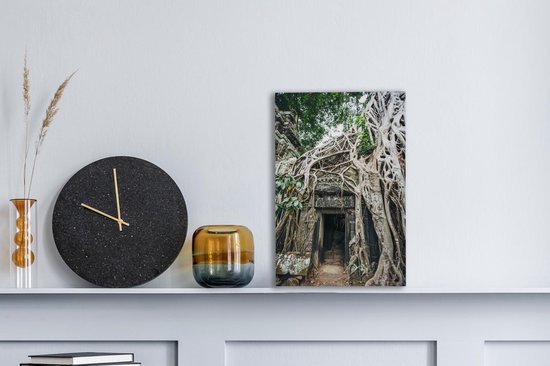 Ruines à Angkor Wat Toile 20x30 cm - petit - Tirage photo sur toile (Décoration murale salon / chambre) / Villes asiatiques Peintures sur toile