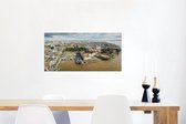 Canvas Schilderij Panorama van Belém in noord-Brazilië - 80x40 cm - Wanddecoratie