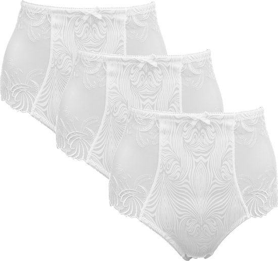 3-pack Dames Tailleslip corrigerend Wit - XXL