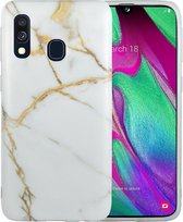 Samsung Galaxy A40 Marmer Case | Back Cover | TPU Telefoonhoesje