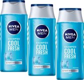 MULTI BUNDEL 3 stuks Nivea Men Cool Fresh Shampoo 250 ml