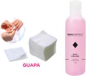 GUAPÀ® Nagellak Remover Set met Pluis vrije Nail Wipes voor het reinigen en verwijderen van je Gel |Acryl | Poly Gel Nagels & Nagellak