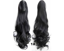 Brazilian Paardenstaart, Ponytail extensions wavy – zwart 1#
