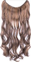 Wire hairextensions wavy bruin / blond - F4/27