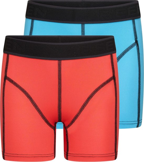 Beeren 2-Pck Mix&Match J. Boxer Uni Coral/Turquoise 122/128