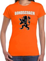Bondscoach met leeuw oranje t-shirt Holland / Nederland supporter EK/ WK voor dames S