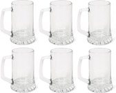 Set van 12x stuks glazen bierpullen/pitchers 510 ml - Glazen - Bierglazen/bierpullen