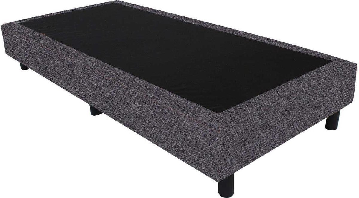 Bedworld Boxspring 100x210 Linnenlook Donker grijs (S05)