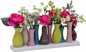 Bloemenvazen Set | Keramiek | Gekleurd | Decoratief | 10 Stuks