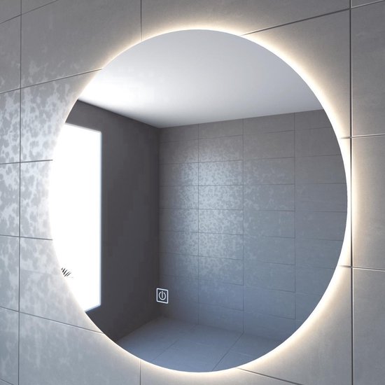 thumbnail: Cloud Irregular LED Badkamerspiegel Met Verlichting - Anti-Condens, Dimbare 3 Kleuren