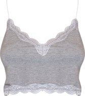 MAGIC Bodyfashion Cozy Crop Top Heather Grey Vrouwen - Maat XL