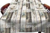 Raved Tafelzeil Houtlook Sierlijk Beige - 140 x 180 cm - PVC - Afwasbaar