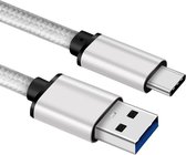 NÖRDIC USBC-N1047 USB-C naar USB-A kabel - USB3.1 Gen1 - 3 m - Zilver