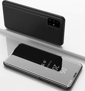 TF Cases | Samsung Galaxy A71 | Bookcase | Clear View | Zwart | High Quality