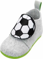 Playshoes chaussons feutre football gris