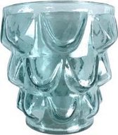 Theelicht Bay - Aqua - Blauw - Glas - Imbarro Home - 9x9x10cm