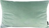 Housse de coussin longue en velours vert | Velours - Polyester | 30 x 50 cm