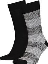 Tommy Hilfiger Boot Sock Birdeye Stripe 2P Heren Sokken - Maat 43/46