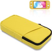 Slanke draagtas voor Nintendo Switch Lite - Opbergtas / koffer / tas / hoes voor Switch Lite - geel