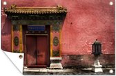 Tuindecoratie Deur Bij de Verboden stad in Peking - 60x40 cm - Tuinposter - Tuindoek - Buitenposter