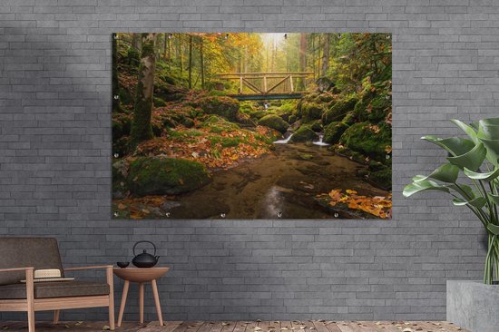 La Forêt Noire en Allemagne à l'automne Affiche de jardin 180x120 cm - Toile de jardin / Toile d'extérieur / Peintures d'extérieur (décoration de jardin) XXL / Groot format!