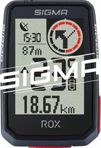 Sigma ROX 2.0 GPS Fietscomputer - Zwart - Incl. standaard stuurhouder + USB-C oplaadkabel