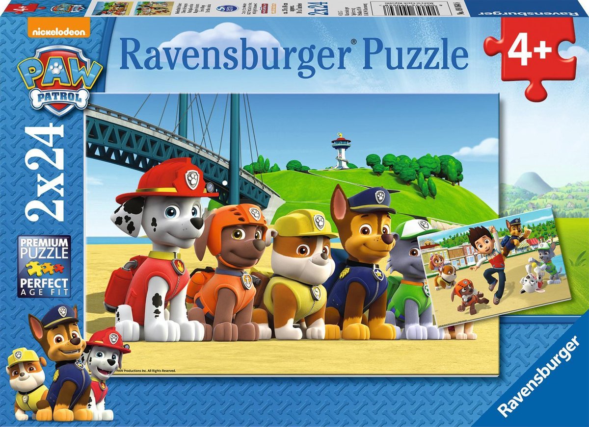 Ravensburger PAW Patrol: Dappere Honden - Puzzel - 2x24 stukjes