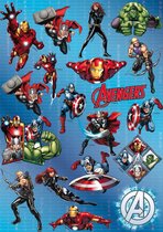 Avengers - A4 Stickervel - Hologram stickers - Grote Stickers