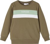 Name it sweater jongens - groen - NMMkinslee - maat 110