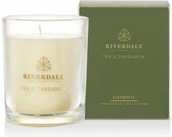 Riverdale - Boutique Geurkaars in pot Tea & Cardamom - 10cm - groen Groen