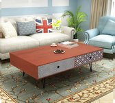 Luxe salontafel - Tafel - MDF - Bruin - Rechthoek - Modern - Woonkamer - Binnen - Luxe - Nieuwste Collectie