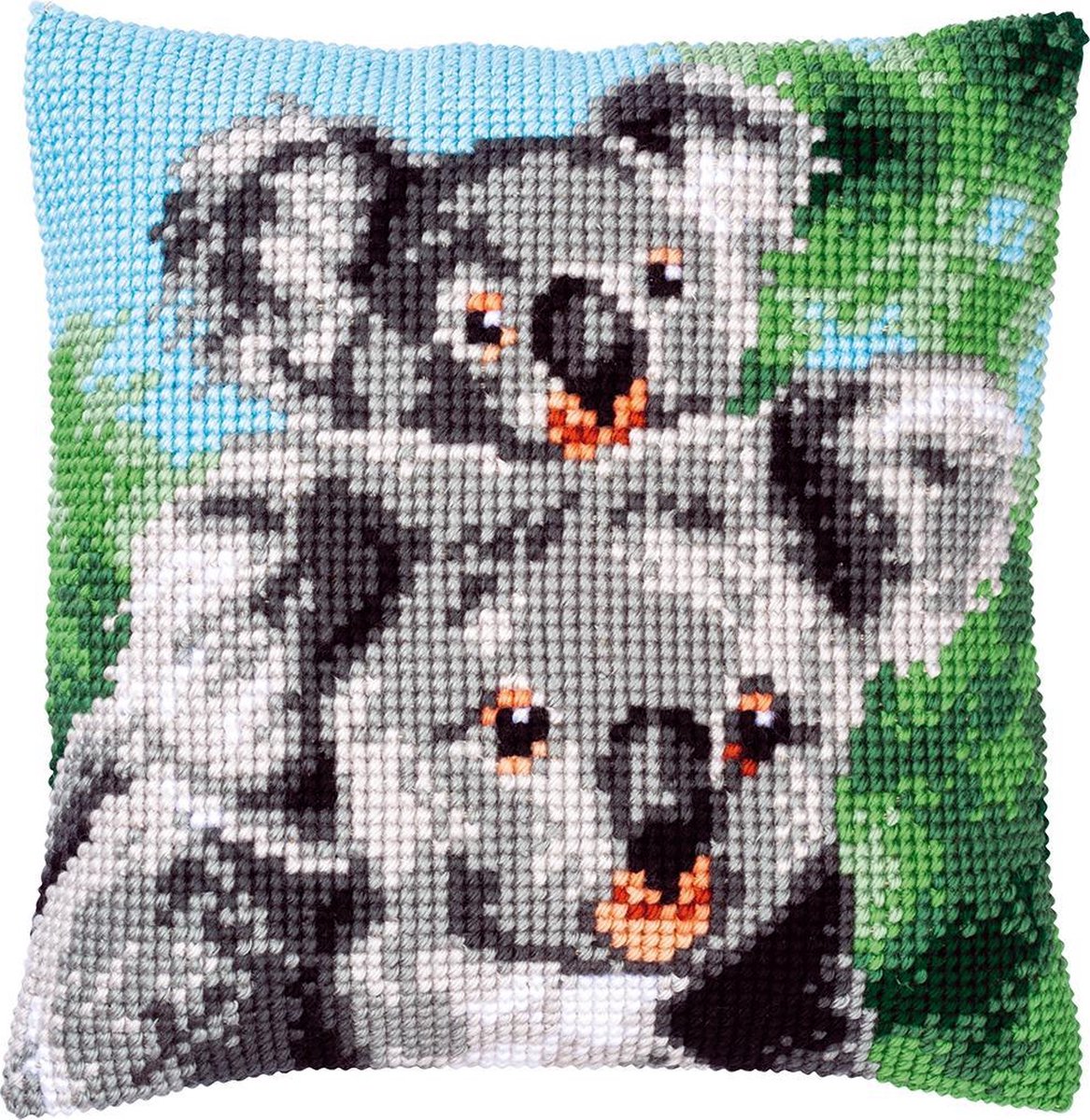 Vervaco Koala met baby Kruissteekkussen pakket PN-0158399