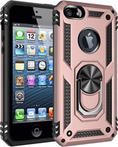 Apple iPhone 6 - 6s | Roze | Magneet voor autohouder - met Kickstand