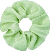 Scrunchie - satin feel - groen - pastel