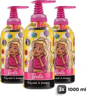 Barbie XL Shampoo & Douchegel - Voordeelverpakking 3 Stuks