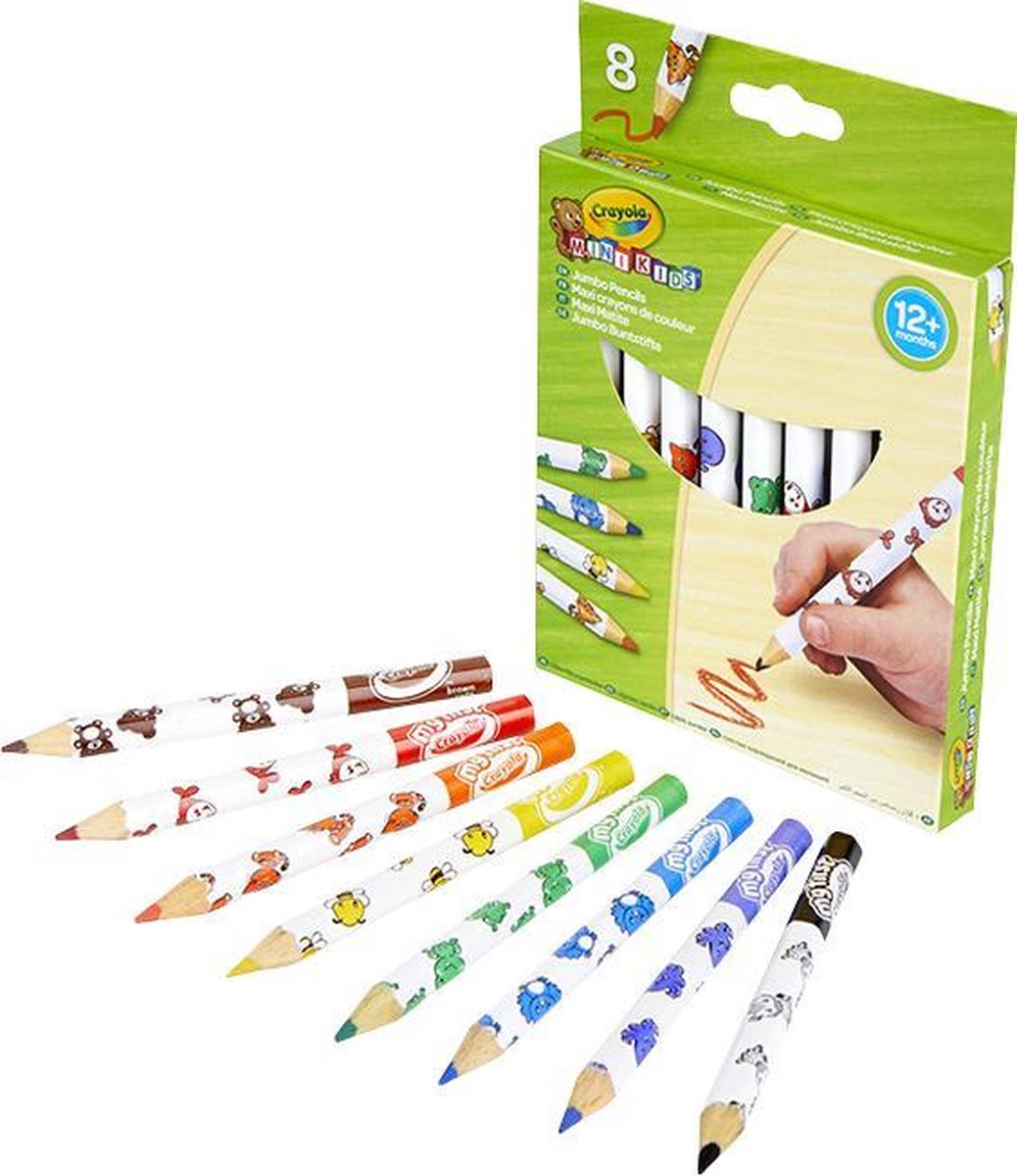 Crayola Mini Kids - 8 Dikke Kleurpotloden