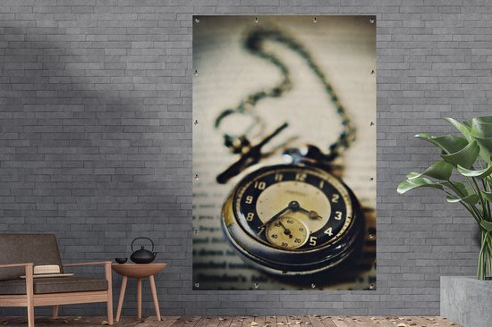 Montre de poche sur un livre 120x180 cm XXL / Groot format!
