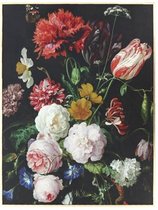 Art print lijst Bloemen ARLO - Goud / Multicolor - Hout - 38 x 50 cm