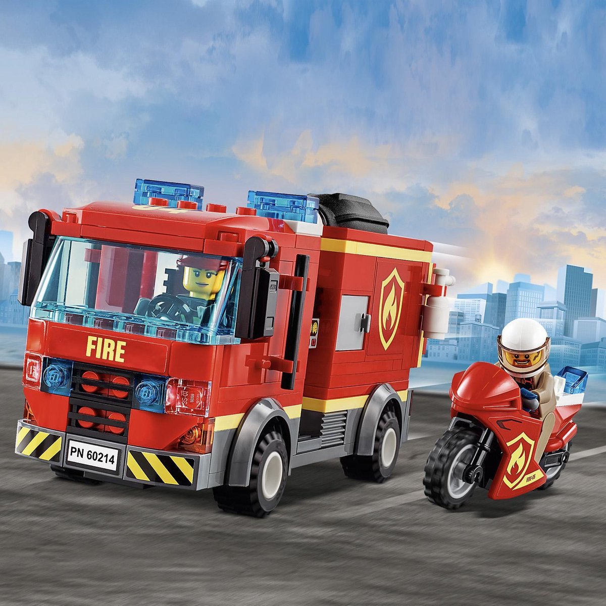 LEGO City 60214 L'intervention des pompiers au restaurant de hamburger | bol