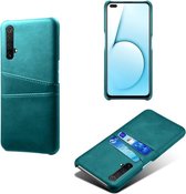 Back Cover met Opbergvakjes + PMMA Screenprotector voor Realme X50 _ Groen