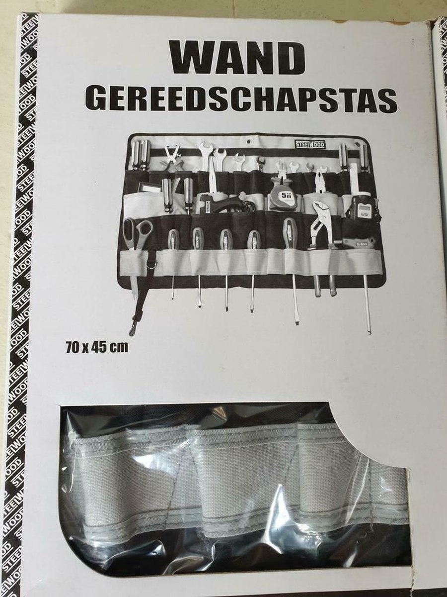 Steelwood - Wand Gereedschapstas- 70x45 cm