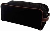 OfeliaT - Toilettas Suede Leer - Zwart - dames / heren